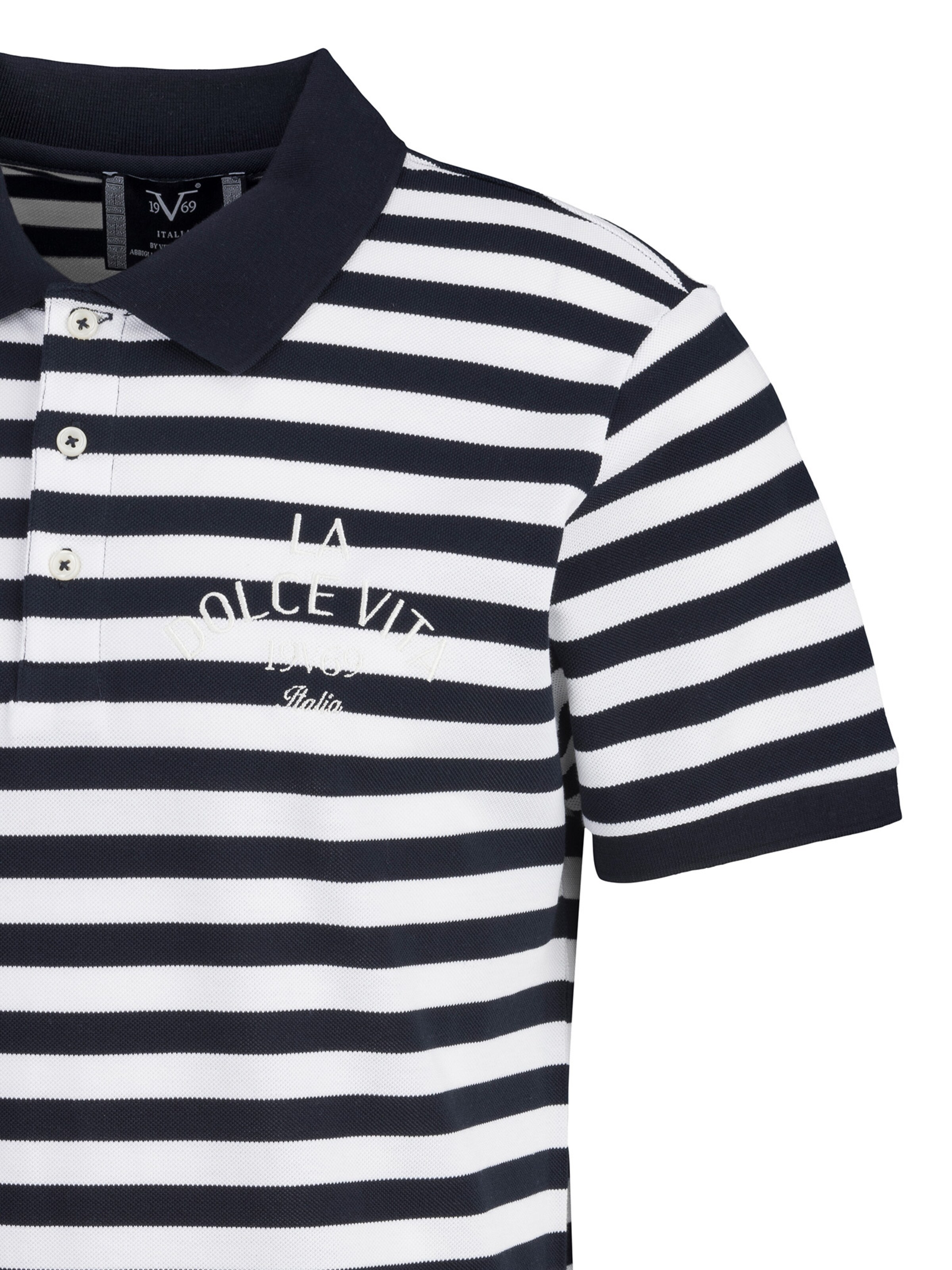 19V69 ITALIA Тениска 'Emilio' в синьо