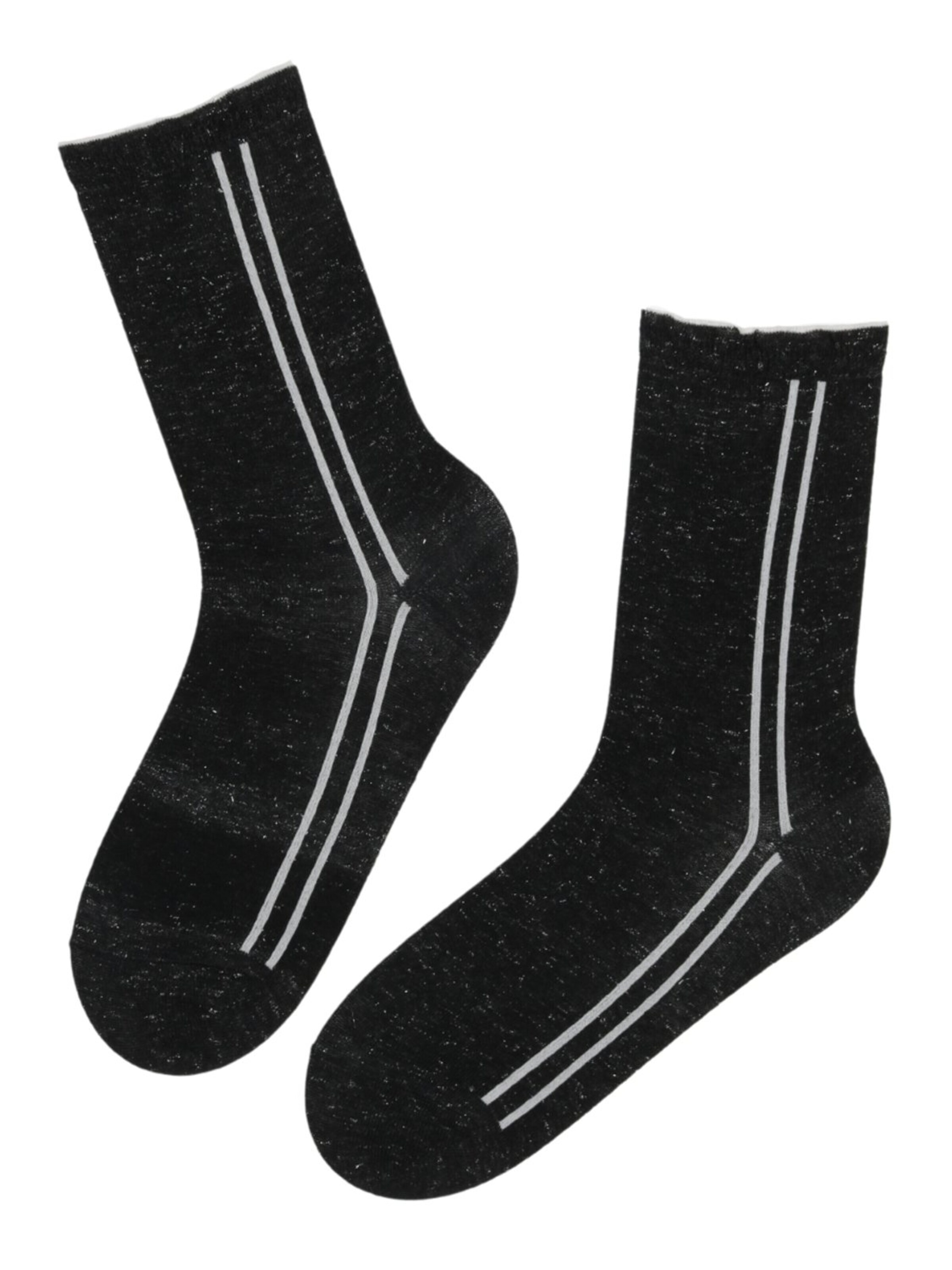 Sokisahtel Sokken 'MARIAH glittery socks' in Zwart: voorkant
