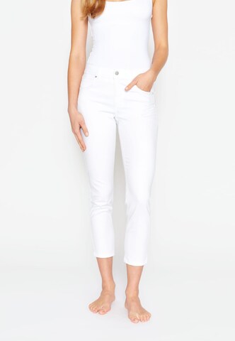 Angels Slimfit Jeans in Wit: voorkant