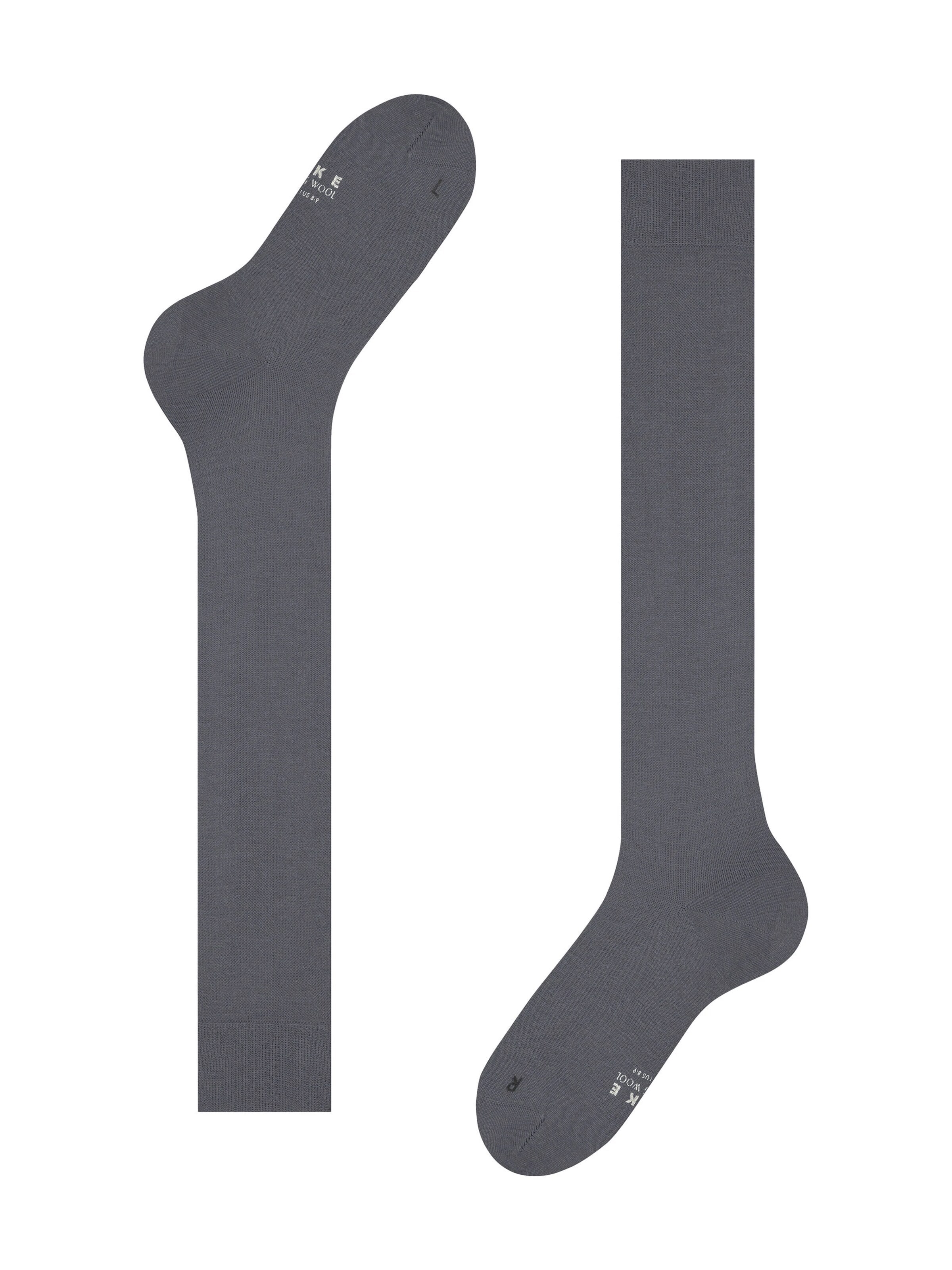 FALKE Knee High Socks 'Energizing Wool' in Grey