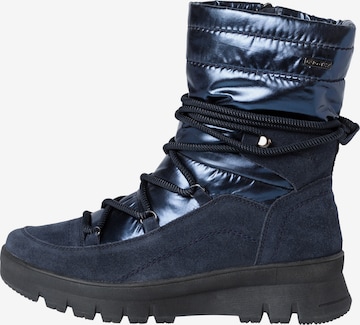 TAMARIS Lace-Up Ankle Boots in Blue