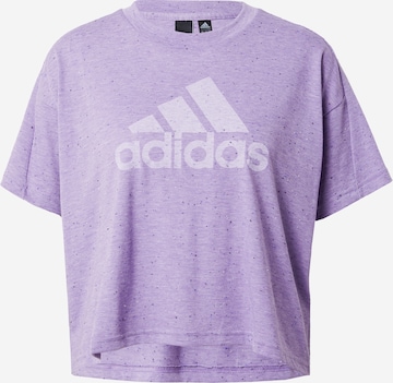 ADIDAS SPORTSWEAR - Camisa funcionais 'Future Icons Winners' em roxo: frente