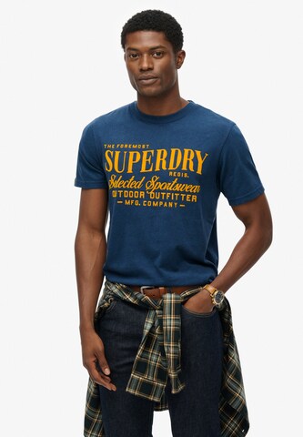 T-Shirt Superdry & Co en bleu : devant