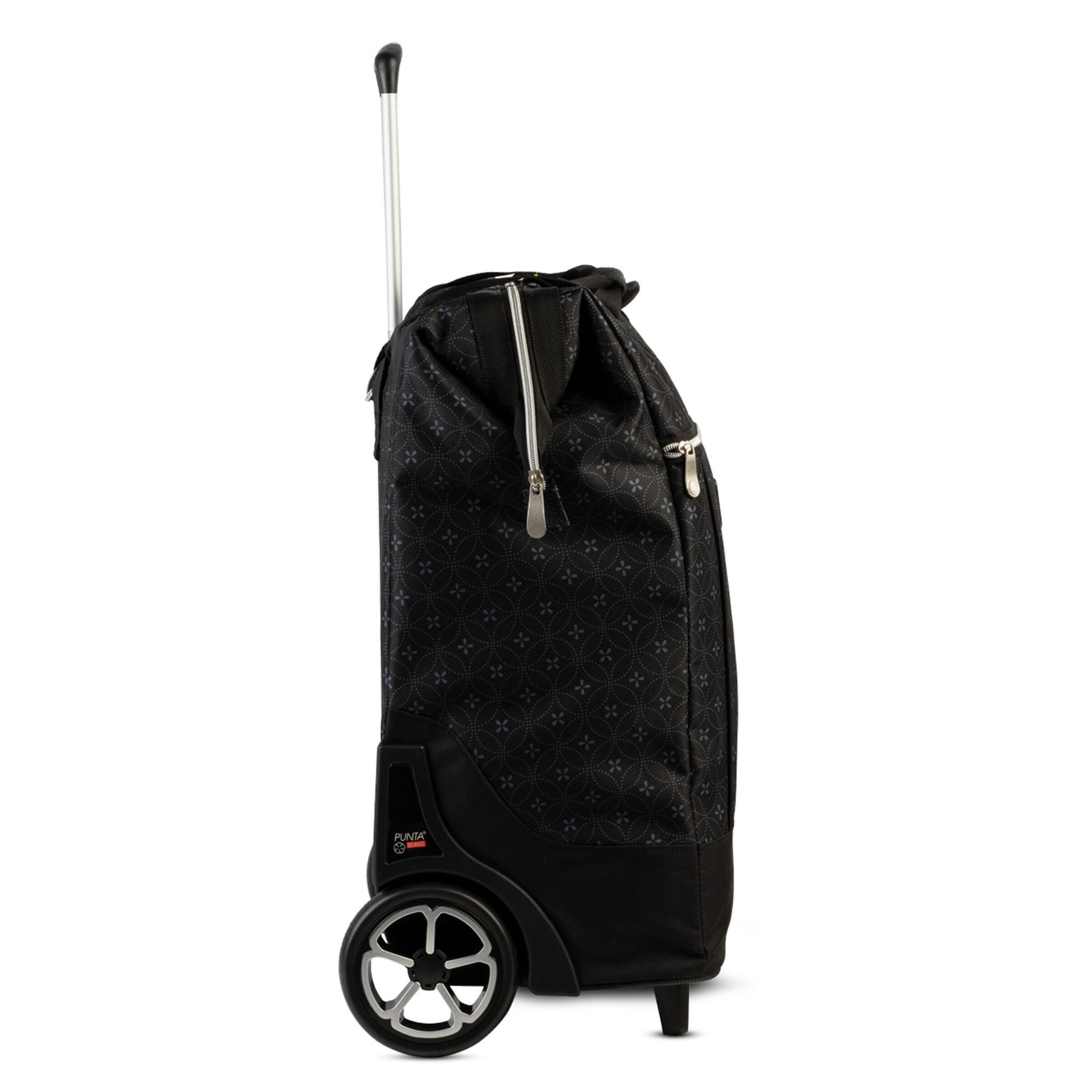 Trolley 'Big Wheel' di Punta in nero