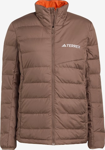 Veste outdoor 'Multi' ADIDAS TERREX en marron : devant