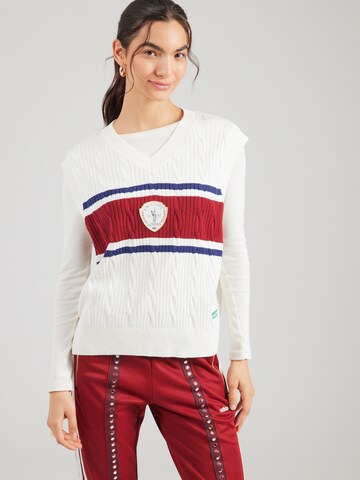 Cardigan ADIDAS ORIGINALS en blanc : devant