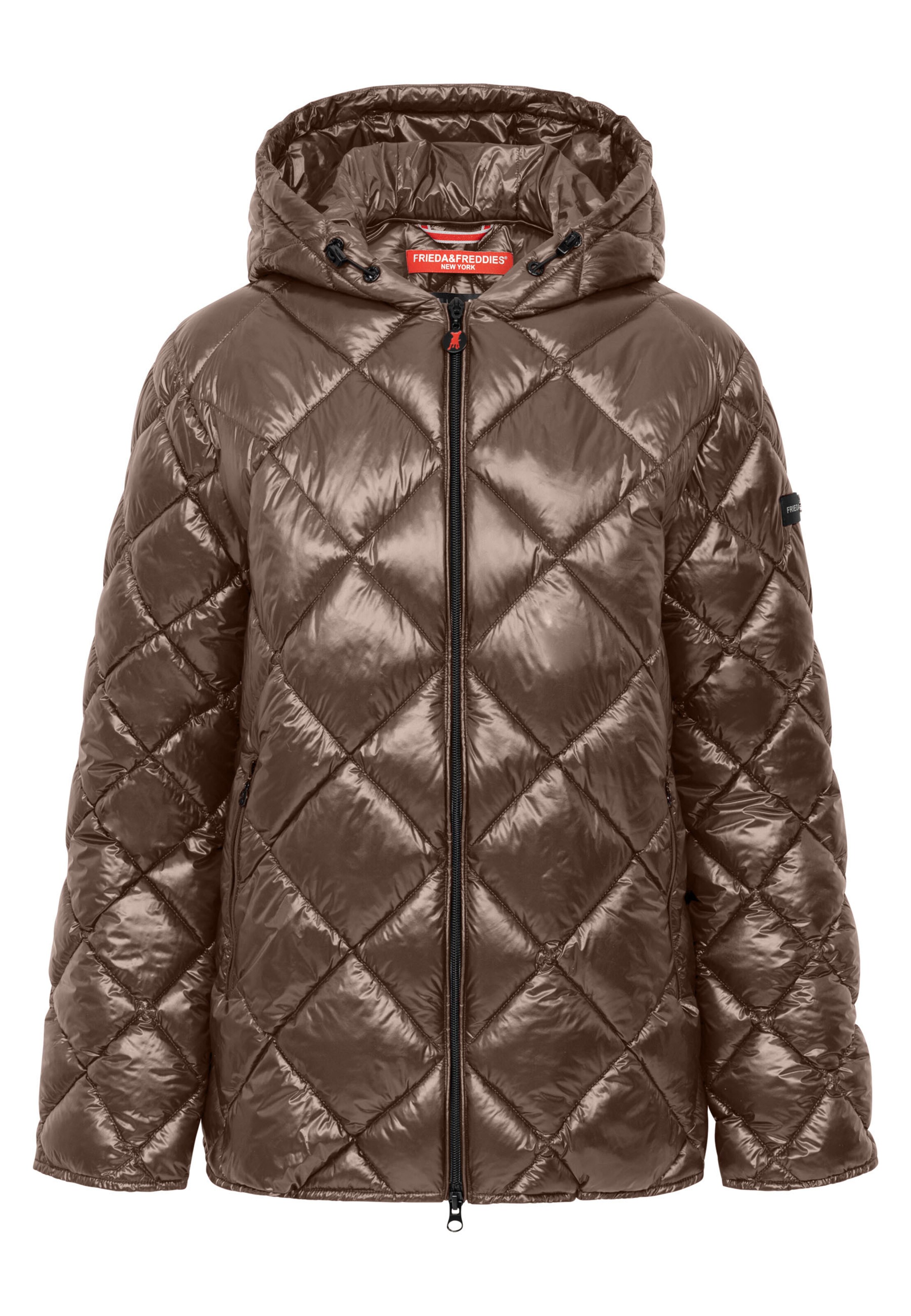 Frieda & Freddies Between-Season Jacket in Brown: front