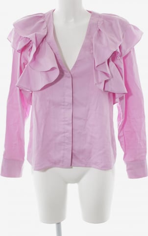 H&M Rüschen-Bluse S in Pink: predná strana