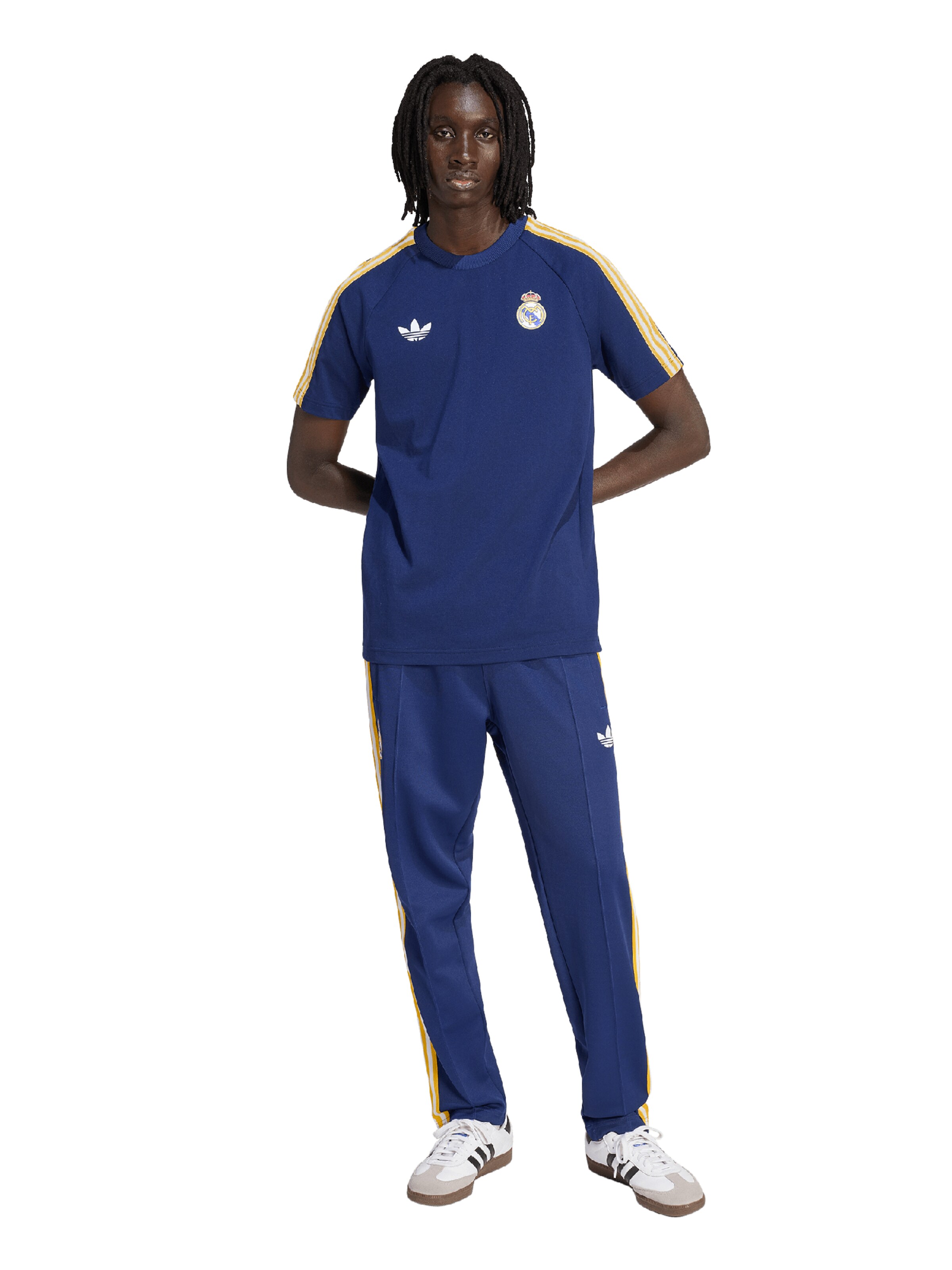 mėlyna ADIDAS PERFORMANCE Standartinis Sportinės kelnės 'REAL MADRID'