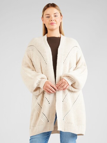 Z-One Knit Cardigan 'Birte' in Beige: front