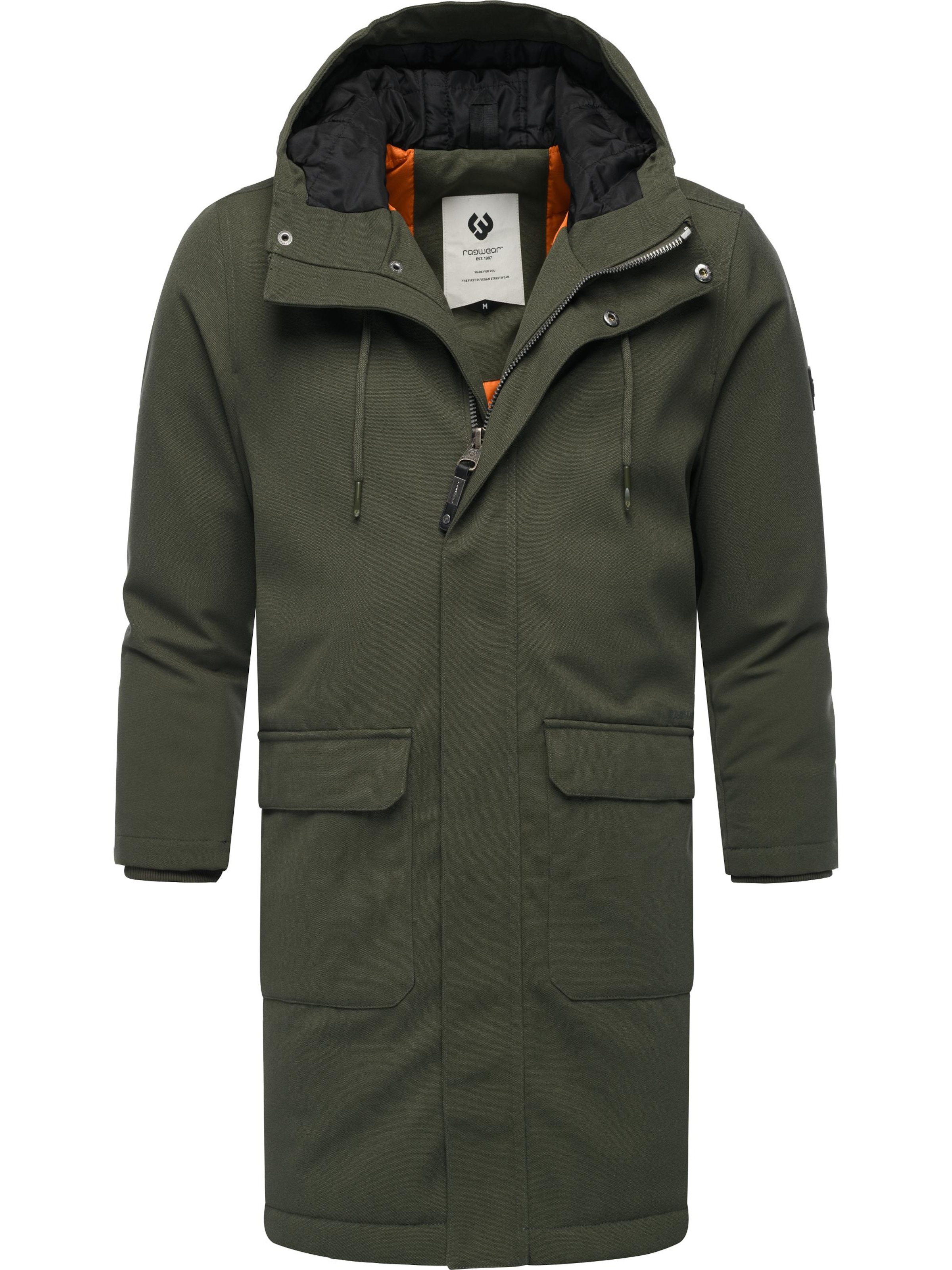 RagwearZimski kaput 'Mr Them' - zelena boja: prednji dio