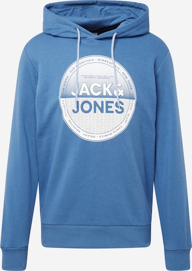 JACK & JONES Sudadera en azul / blanco, Vista del producto