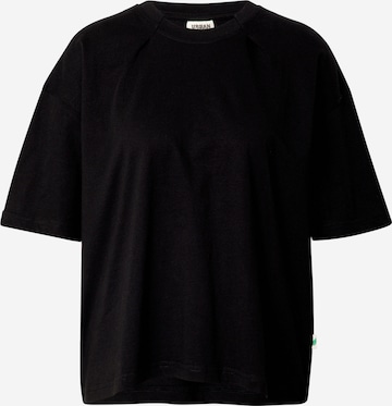 Urban Classics Oversized shirt in Zwart: voorkant