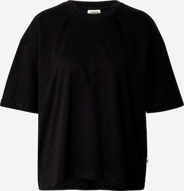 Urban Classics Υπερμέγεθες μπλουζάκι σε μαύρο: μπροστά