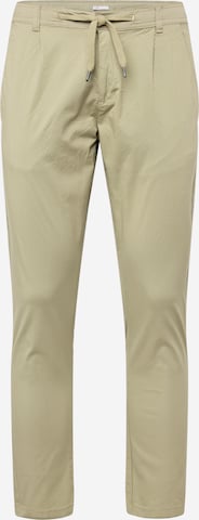 Lindbergh Štandardný strih Plisované nohavice - Zelená: predná strana