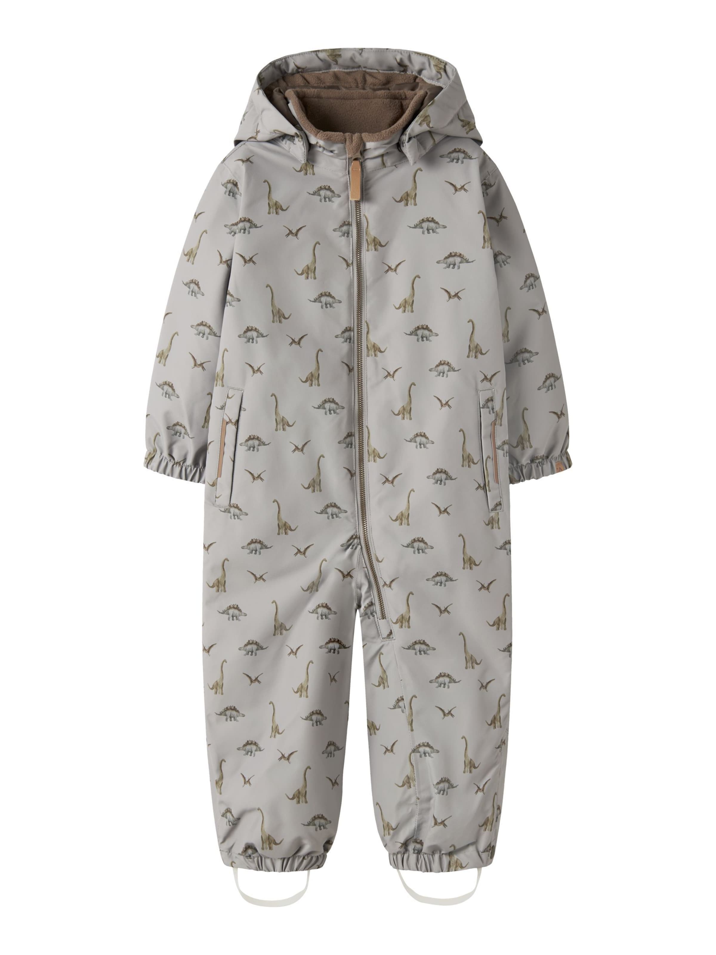 Lil'Atelier regular Funktionsjakkesæt 'LASnow 10' i grå: forside