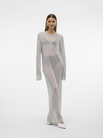 Robes en maille 'VMNova' VERO MODA en argent