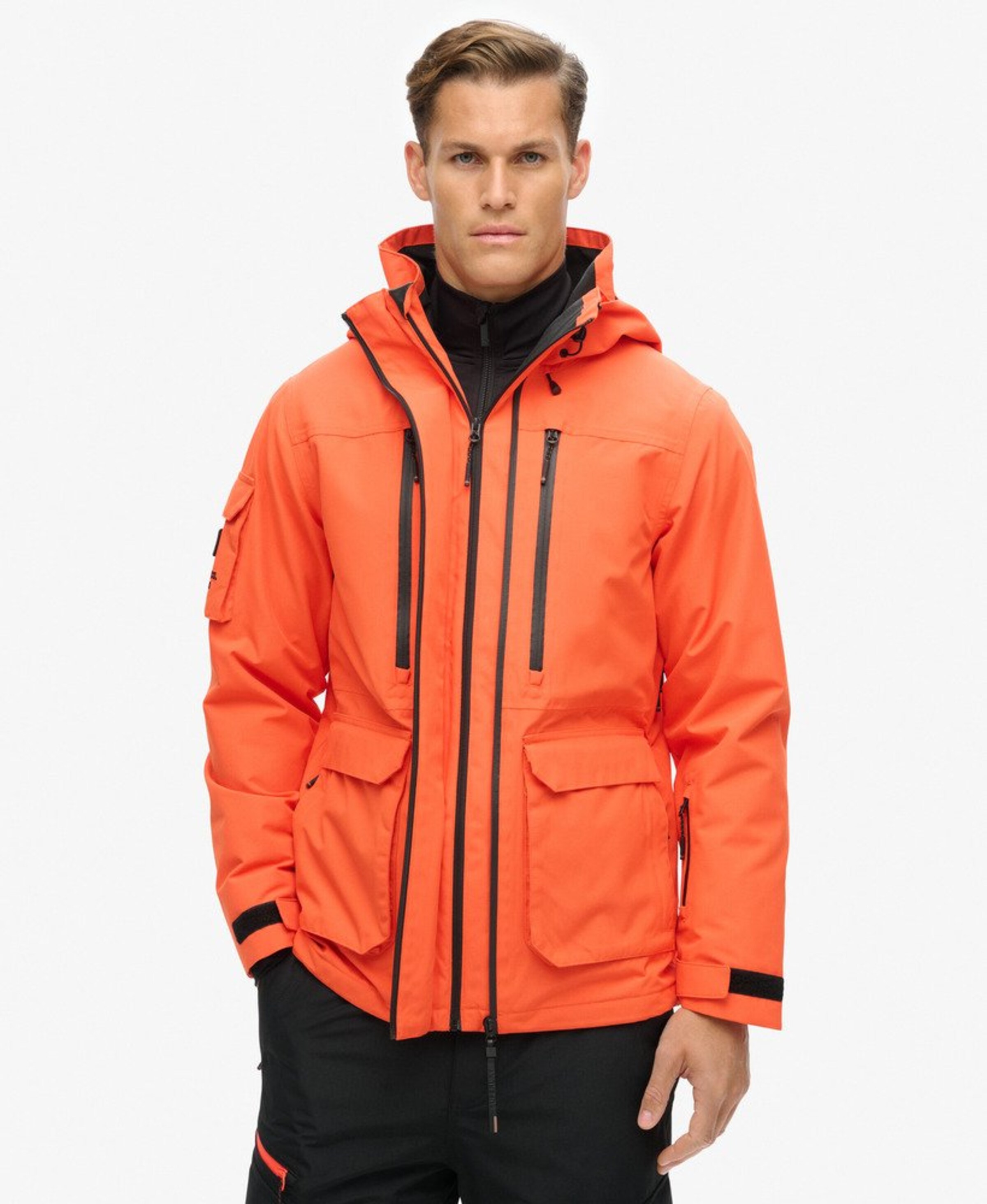 Superdry Outdoorjas in Oranje: voorkant