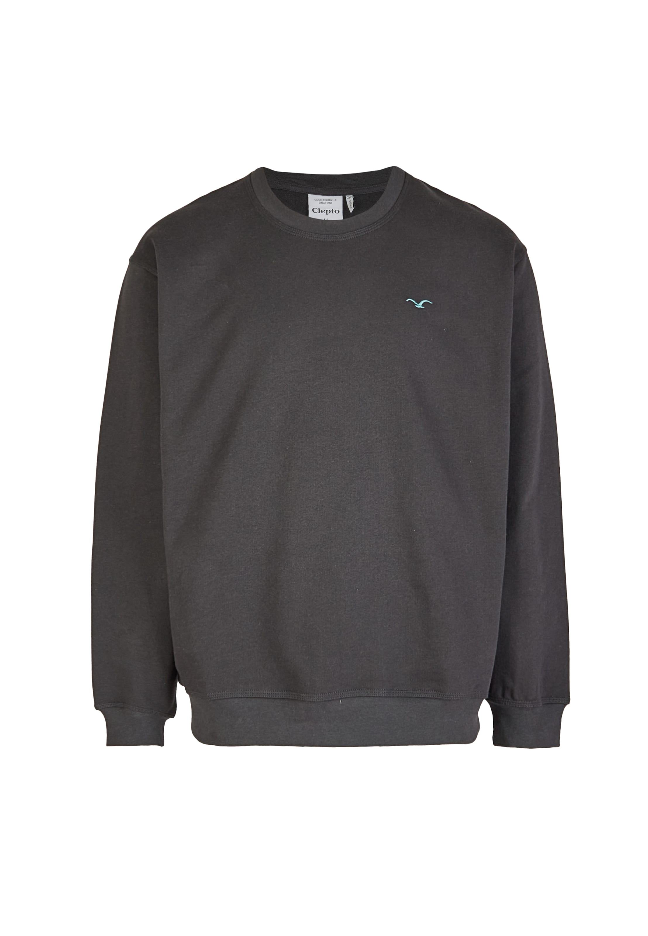 Cleptomanicx Sweatshirt 'Ligull Boxy' in Grau: Vorderseite