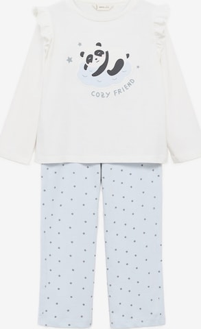 MANGO KIDS Yöpuku 'PANDITA' värissä valkoinen: etupuoli
