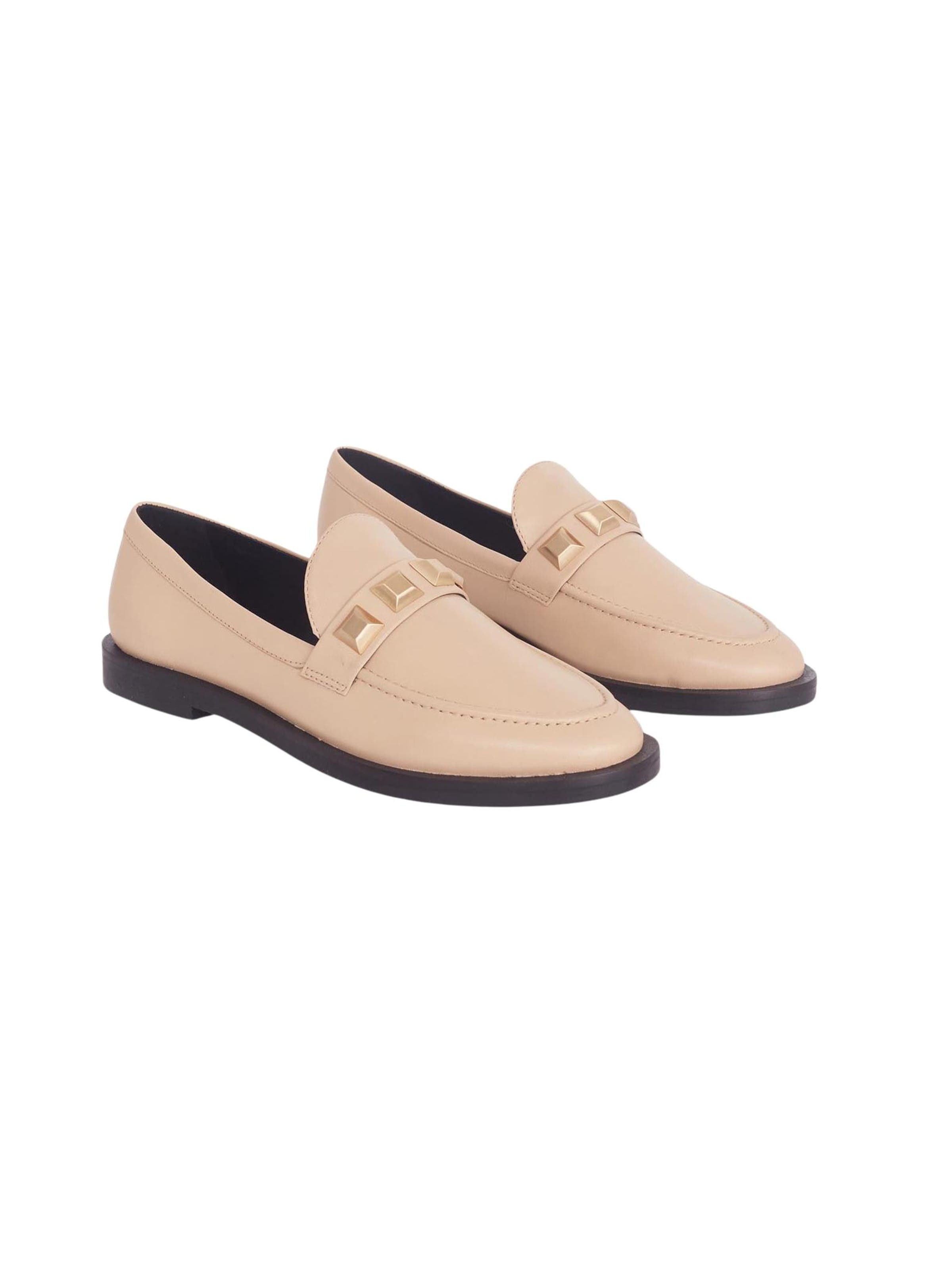Mangara Atelier Mocassins 'Mocassins Mangara Caete en cuir beige' in Beige