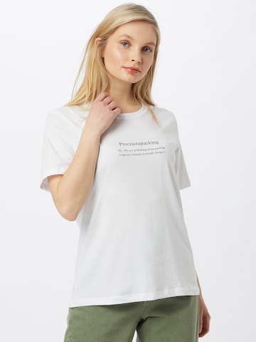 T-shirt 'Alva' MSCH COPENHAGEN en blanc : devant