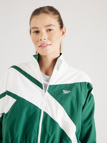 Reebok - Chaqueta de chándal en verde