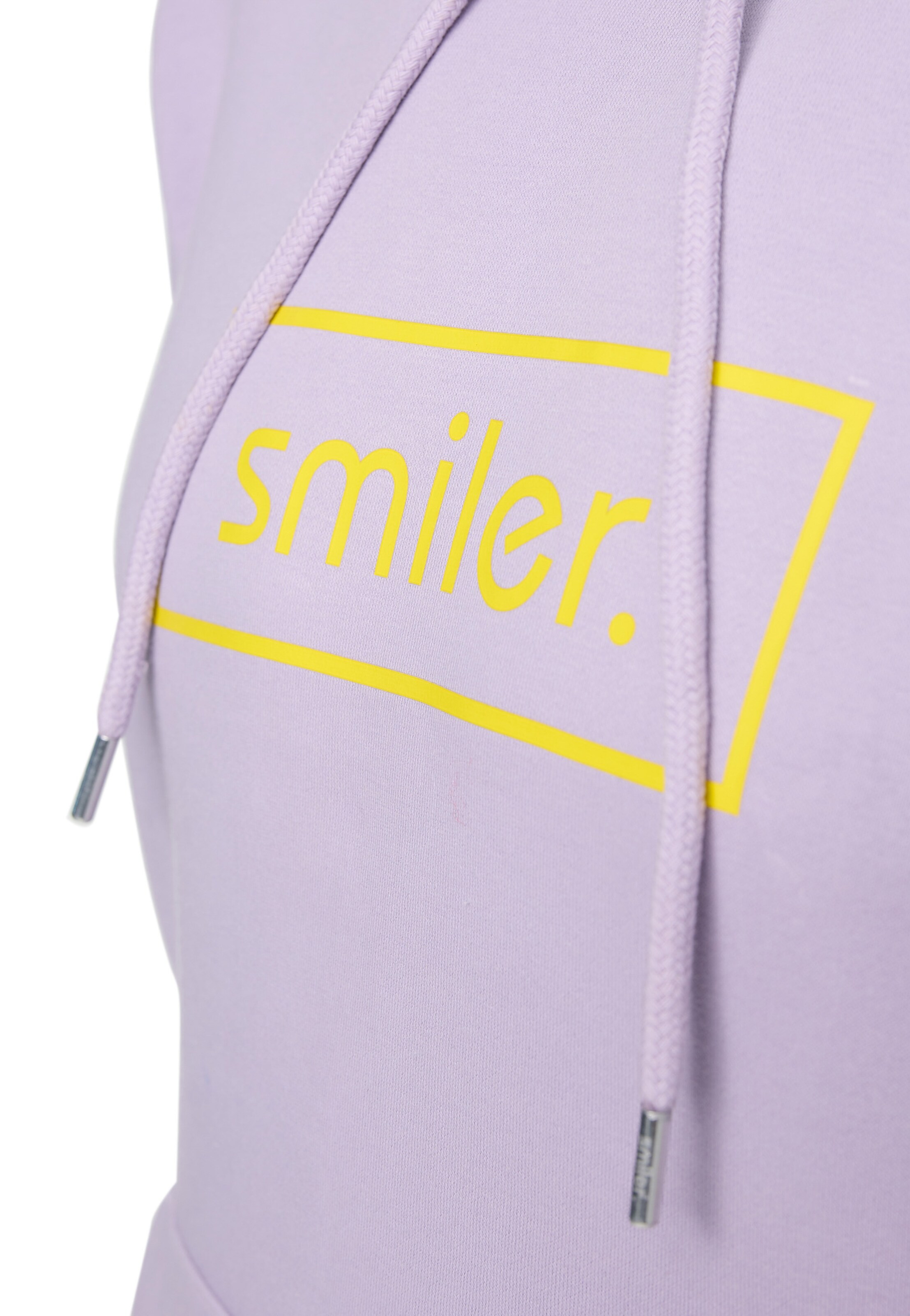 Sweat-shirt 'Happy' smiler. en violet