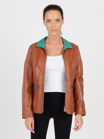 JCC Between-Season Jacket in Brown: front
