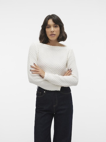 VERO MODA Pullover 'ZELDA' in Weiß