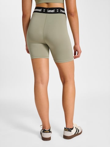 Hummel Skinny Fit Спортен панталон 'PULSE' в зелено