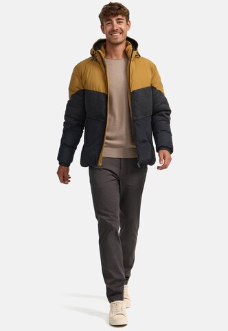 INDICODE JEANS Winter Jacket 'Urban' in Yellow