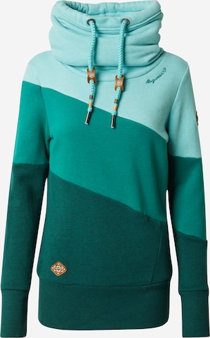 Ragwear Sweatshirt 'Rumika' in Green: front