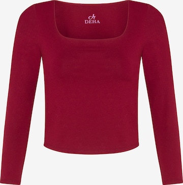 T-shirt DEHA en rouge : devant