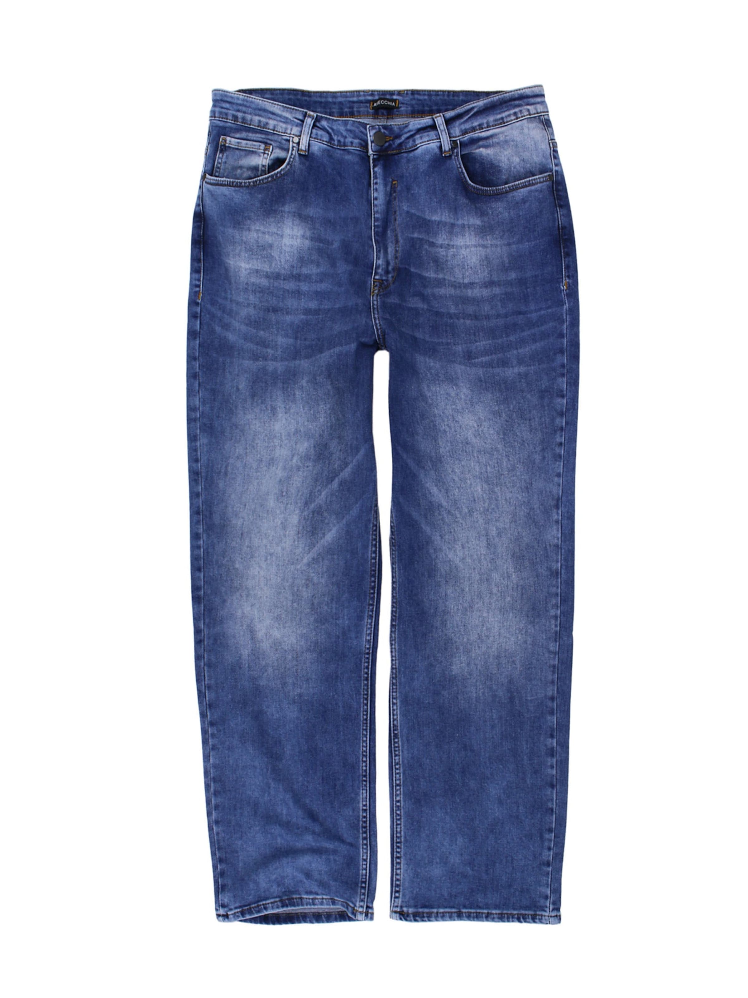 Lavecchia Wide Leg Jeans 'LV-501'‌‌‌‌‌ in Blau: Vorderseite