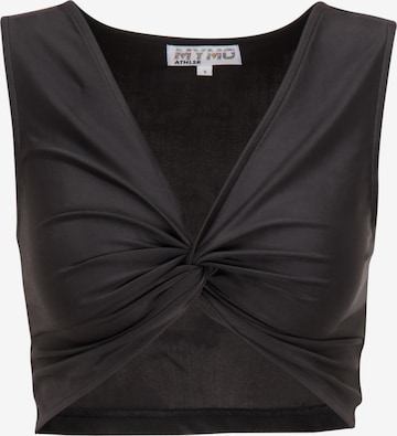 myMo ATHLSR Sports Top in Black: front