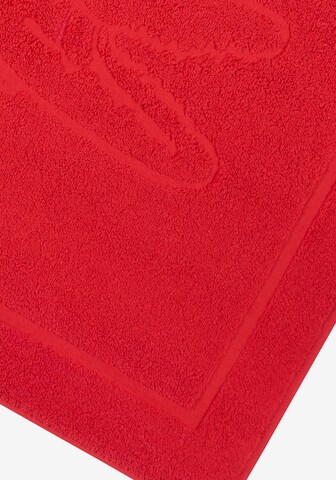LACOSTE Badematte in Rot