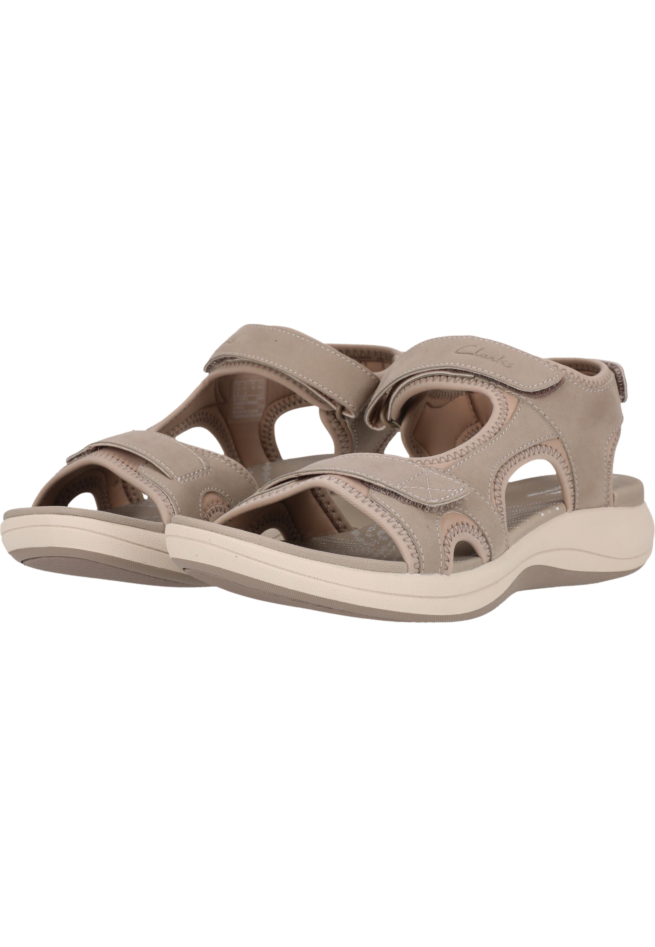 CLARKS Sandalen 'Mira Bay' in Grau