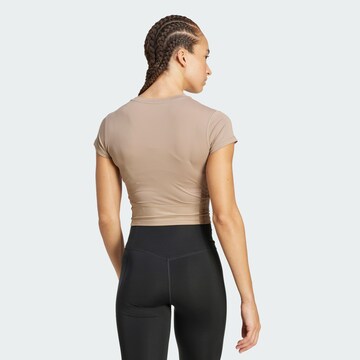ADIDAS PERFORMANCE Functioneel shirt 'Hyperglam' in Bruin