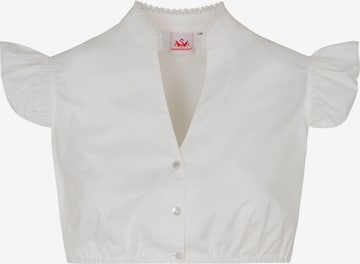 SPIETH & WENSKY Klederdracht blouse in Wit: voorkant