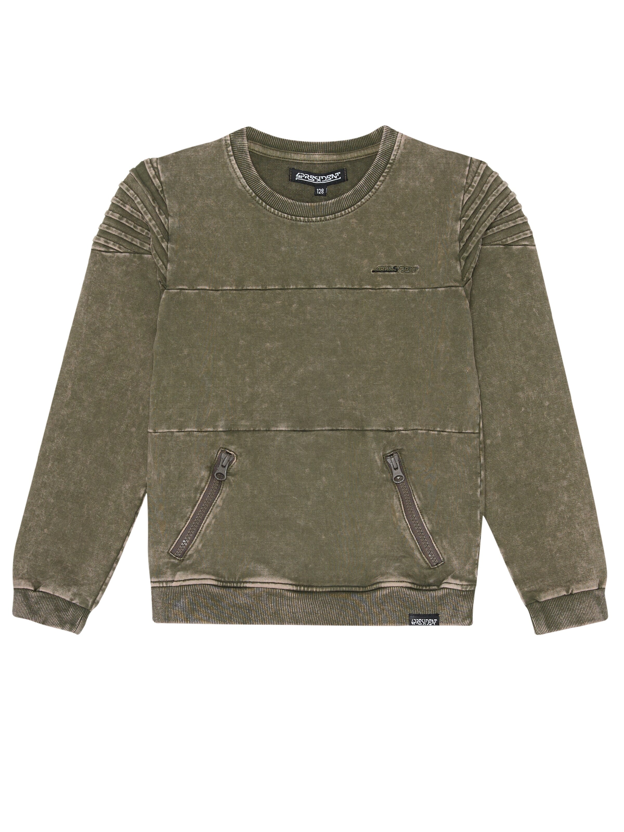 4PRESIDENT Sweatshirt 'Nick' in Green: front