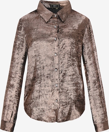 faina Blouse in Brown: front