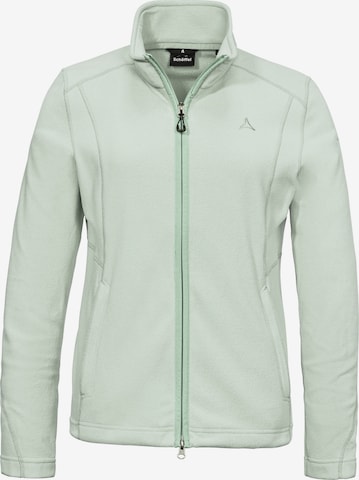 Schöffel Athletic Fleece Jacket ' Leona3' in Green: front