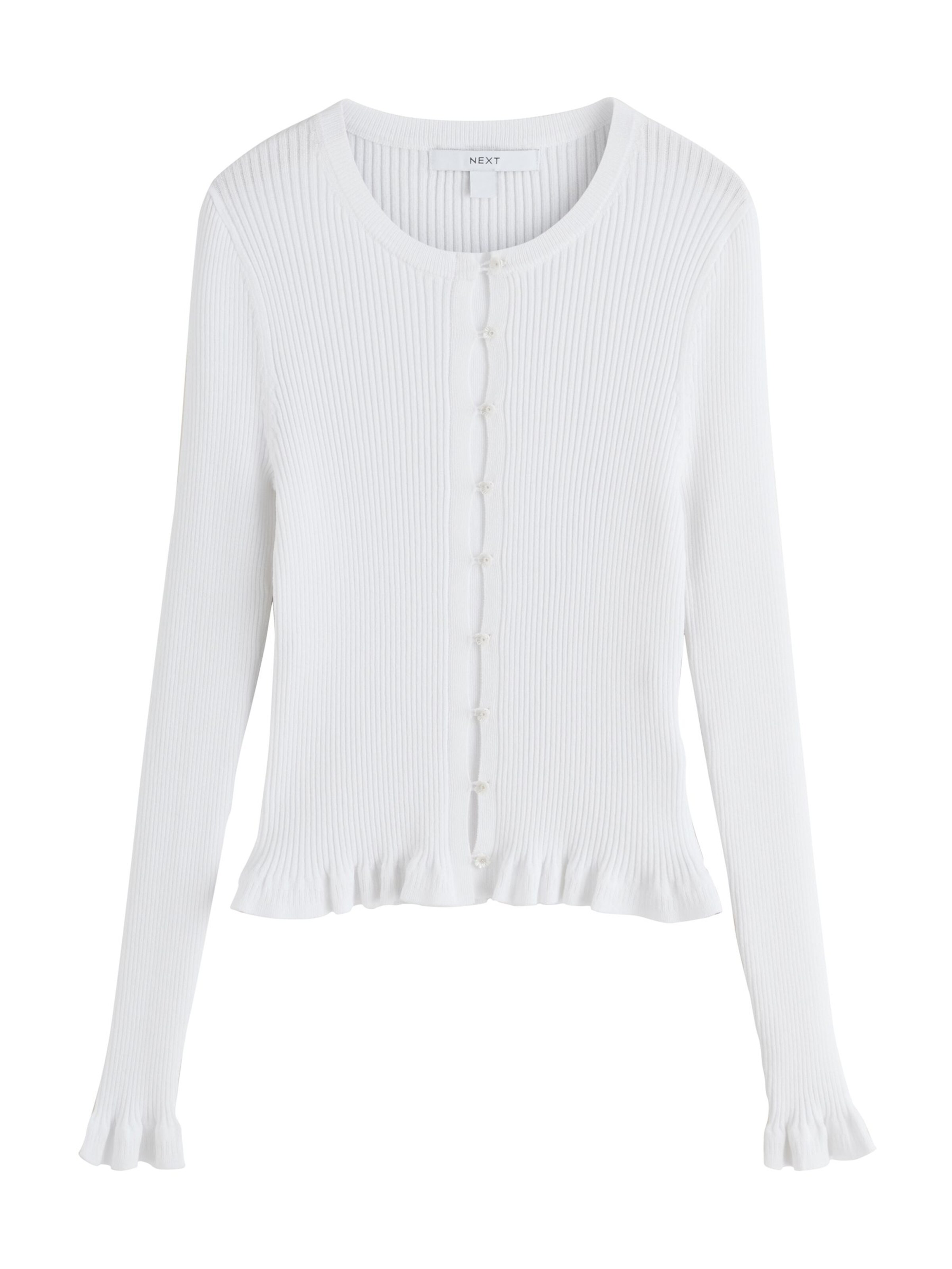 Next Strickjacke in Weiß: Vorderseite
