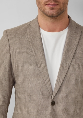 Coupe slim Veste de costume ' S.OPURE ' s.Oliver en marron