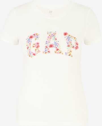 Gap Petite Shirt in Beige: front