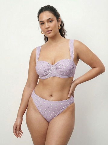 Balconcino Top per bikini di CITA MAASS in lilla: frontale