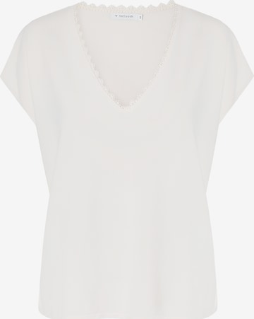 balta TATUUM Megztinis 'Dandy': priekis