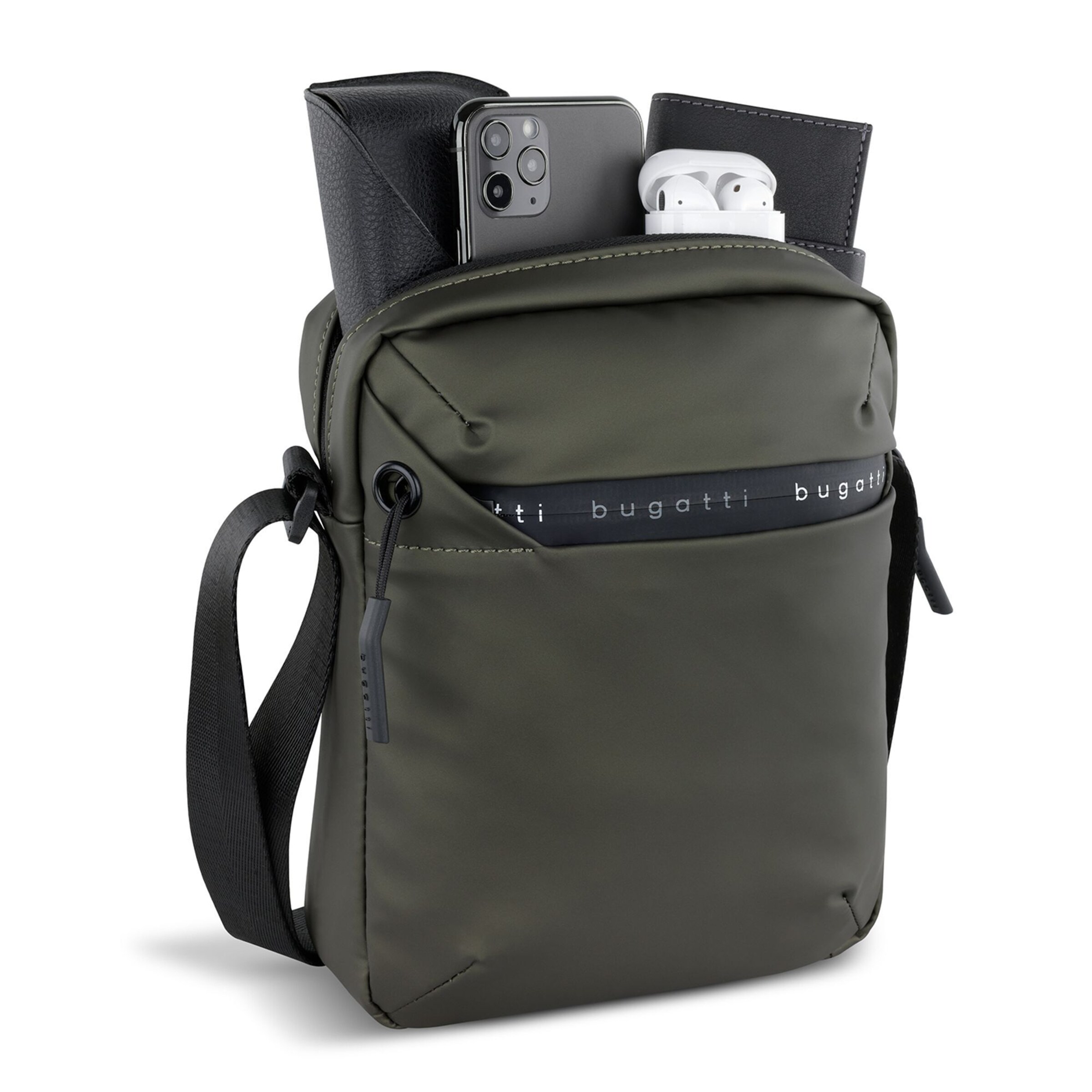 bugatti Schoudertas 'Blanc' in Groen