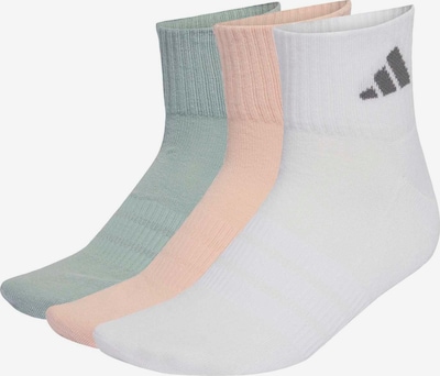 ADIDAS PERFORMANCE Urheilusukat 'ESS' värissä jade / pastellinpinkki / musta / valkoinen, Tuotenäkymä